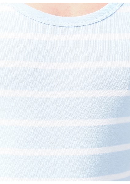 Açık Mavi - Beyaz Erkek Iç Giyim Atlet 100TDNATL007087 fırsatları