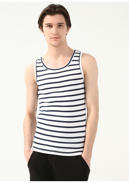 Beyaz - Siyah Erkek Iç Giyim Atlet 100TDNATL007089 modelleri