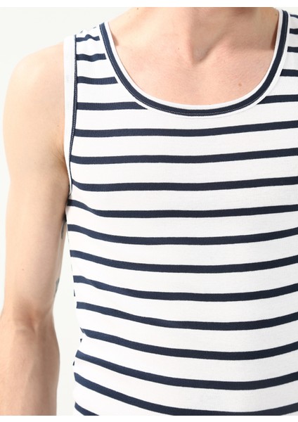 Beyaz - Siyah Erkek Iç Giyim Atlet 100TDNATL007089 indirimleri