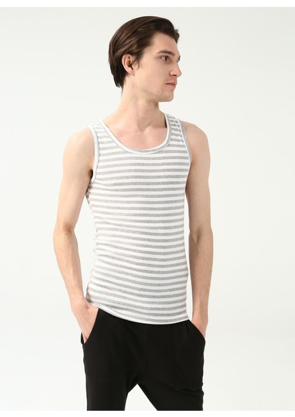 Beyaz - Çok Renkli Erkek Iç Giyim Atlet 100TDNATL007040 fiyatları