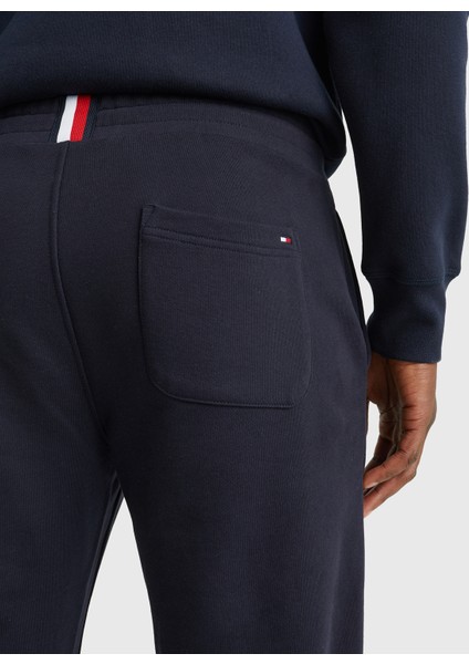 Normal Bel Regular Fit Mavi Erkek Eşofman Altı MW0MW08388