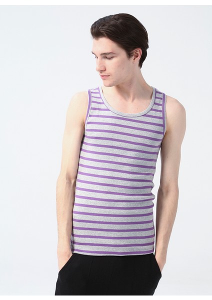 Gri - Mor Erkek Iç Giyim Atlet 100TDNATL007037 fiyatları