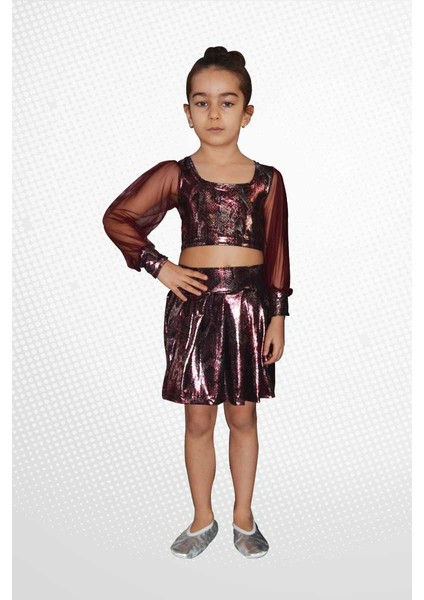 Modern Dans Bale Kostümleri Parlak Bronz Elbise fiyatları