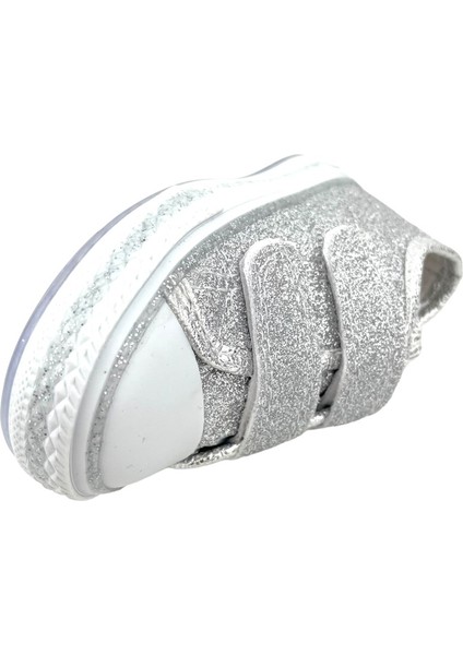 Kız Çocuk Işıklı Keten Ayakkabı Lame Sim fırsatları