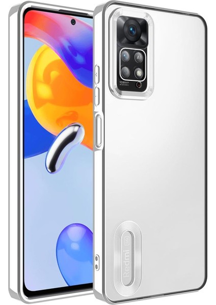 Xiaomi Redmi Note 11 Pro 5g Kılıf Kamera Korumalı Logo Gösteren Şeffaf Kapak