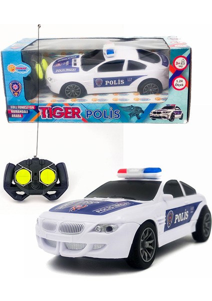 Duman Oyuncak 1:24 Tiger Full Fonksiyon Kumandalı Polis