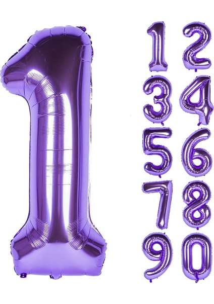 Patladı Gitti Mor Folyo Balon 32 Inc 80 cm