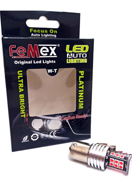 Honda Civic Fe Arka Cam 3. Stop LED Ampulu Femex Kırmızı Renk 1 Adet