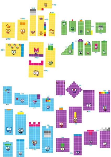 Numberblocks 30-40-50-60-70-80-90 Full Set fiyatları