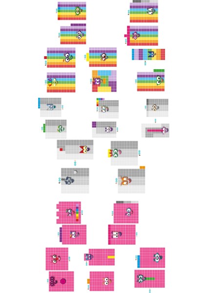 Numberblocks 30-40-50-60-70-80-90 Full Set