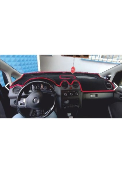 2004-2008 Modellerine Uygun Volkswagen Caddy Torpido Koruma Halısı Siyah Kenar Renk Mavi fiyatları