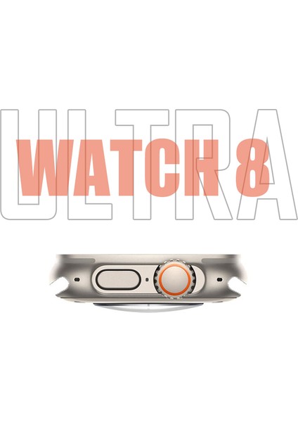 Watch 8 Ultra Series T900 Akıllı Saat 49 mm 1.99 Inç Tüm Telefonlarla Uyumlu Kordon Hediyeli