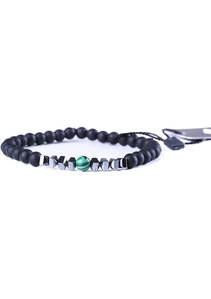 JTAW23DOB1215 Malahit Onyx Hematit Doğaltaş Bileklik