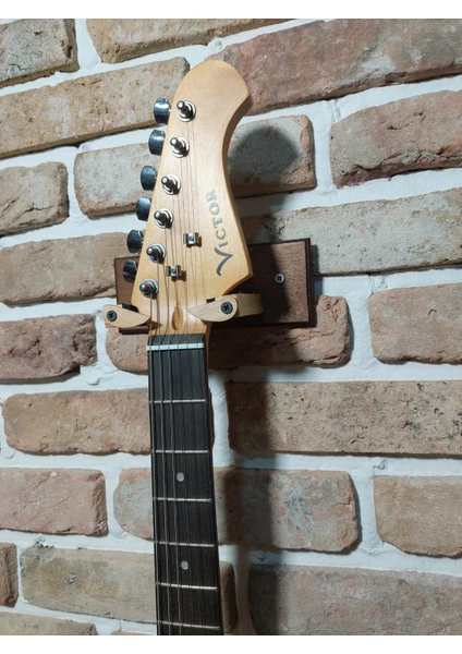 Elektro Gitar Standı Duvar Askı Aparatı Stantı Natural Renk Rodrigo