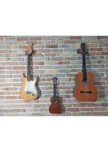 Ukulele Stand Duvar Askı Aparatı Stantı Naturel fırsatları