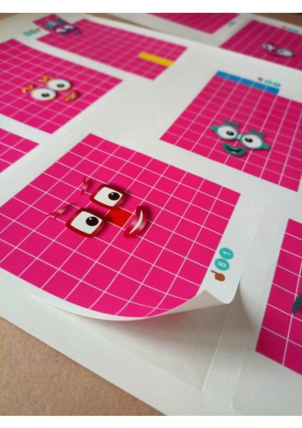 Numberblocks 80 Numara Set Sticker Etiket fiyatları