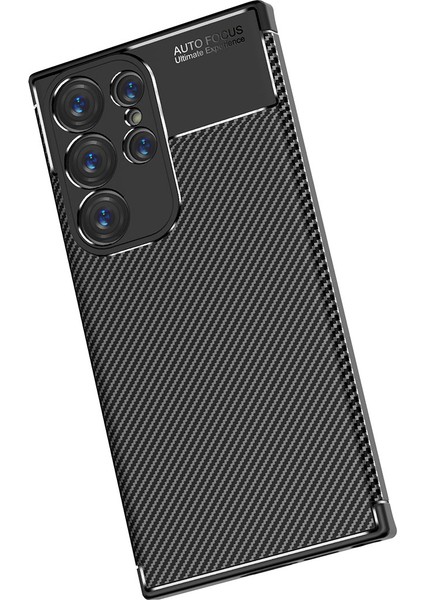 Samsung Galaxy S23 Ultra Karbon Görünümlü Silikon Kılıf Voyonero Kapak fırsatları