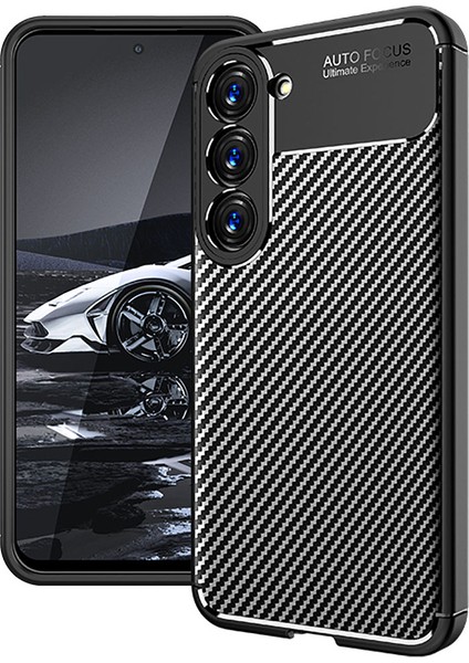 Samsung Galaxy S23 Karbon Görünümlü Silikon Kılıf Voyonero Kapak