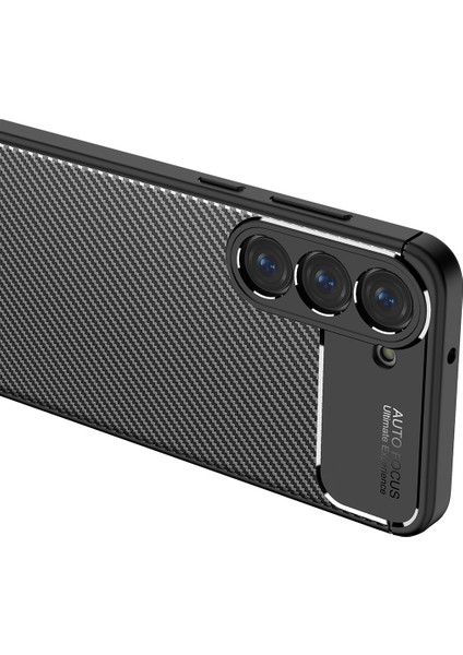 Samsung Galaxy S23 Karbon Görünümlü Silikon Kılıf Voyonero Kapak
