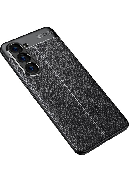 Samsung Galaxy S23 Deri Görünümlü Silikon Kılıf Voyoniss Kapak