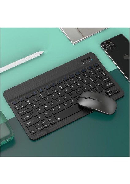 Gn-62 Kablosuz Bluetooth Klavye Mouse Seti Ultra Ince Taşınabilir Ingilizce Q Klavye modelleri