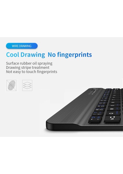 Gn-62 Kablosuz Bluetooth Klavye Mouse Seti Ultra Ince Taşınabilir Ingilizce Q Klavye fırsatları