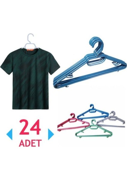 24 Adet Plastik Elbise Askısı fiyatları