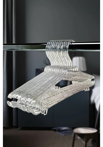 Şeffaf Büyük Boy Elbise Askısı 36 Adet fiyatları