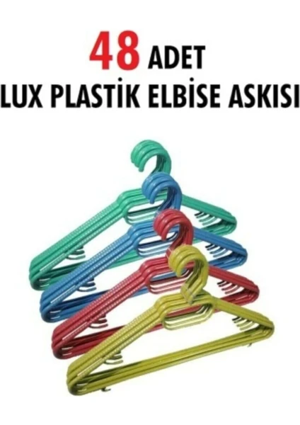 Olgun Home 48 Adet Plastik Elbise Askısı Lüx