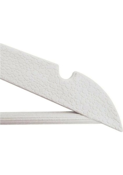 12 Adet Ahşap Görünümlü Plastik Beyaz Elbise Askısı modelleri