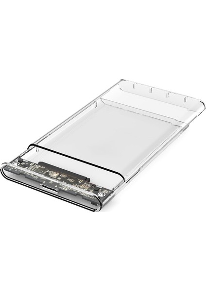 Gn-64 Şeffaf 2.5 Inç Sata Harddisk Kutusu - Sabit Diski Taşınabilir Disk Yapar