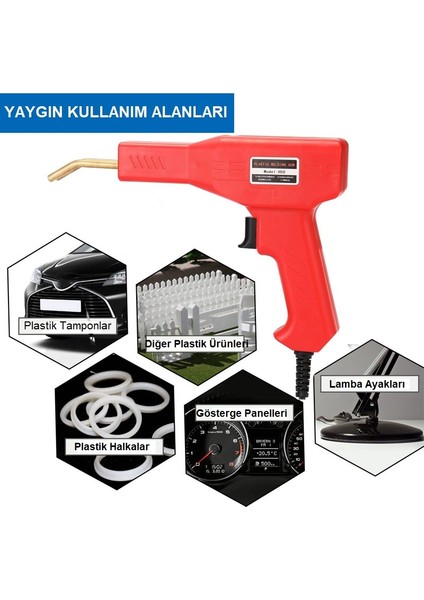 Plastik Zımba Teli Kaynak Makinası 50W/220V+500 Adet Tel