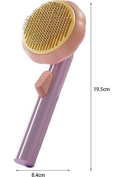 Pembe Basmalı Telli Kedi Köpek Için Tüy Toplama Tarama Bakım Fırçası Pet Brush Balkabağı Tasarımlı modelleri
