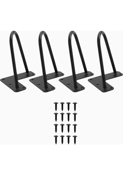Tv Ünitesi Ayağı / Sehpa Ayağı / Metal Dekoratif Ayak - 4 Adet