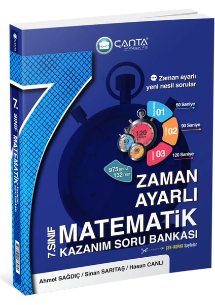 Çanta Yayınları 7. Sınıf Matematik Zaman Ayarlı Kazanım Soru Bankası