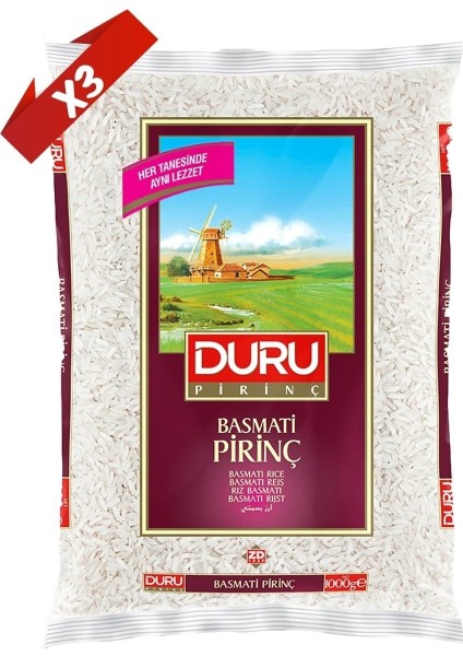 Basmati Pirinç 3x 1 kg