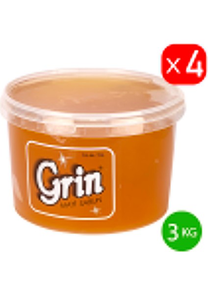 Ekolojik Arap Sabunu, 4 Adet 3 kg Organik Jel Sabun, Ayçiçek Yağı Özlü (Paket Toplam 12 KG)
