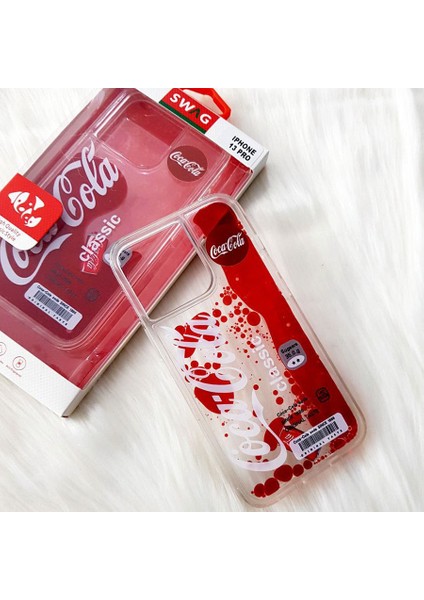 iPhone 12 Pro Max Uyumlu Coca Cola Sulu Telefon Kılıfı