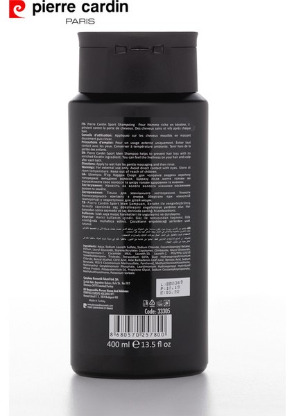 Sport Provitamin B5, Keratin İçerikli Kepeğe Karşı Etkili Şampuan - 400 ML