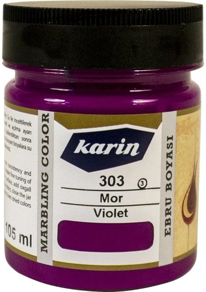 Ebru Boyası 105 ml 303 Mor