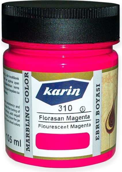Ebru Boyası 105 ml 310 Florasan Magenta