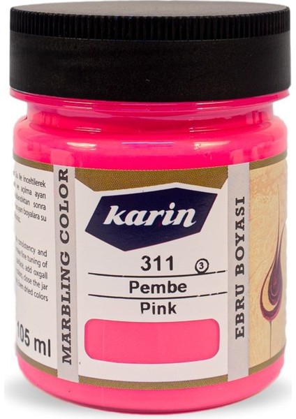 Ebru Boyası 105 ml 311 Pembe
