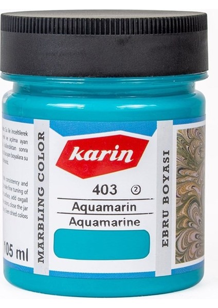 Ebru Boyası 105 ml 403 Aquamarine