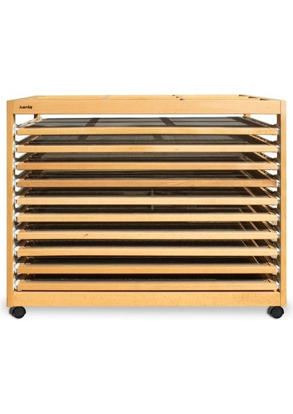 Ebru Kurutma Tezgahı 10 Raflı 60 cm x 80 cm Açık Sistem