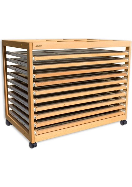 Ebru Kurutma Tezgahı 10 Raflı 60 cm x 80 cm Açık Sistem modelleri