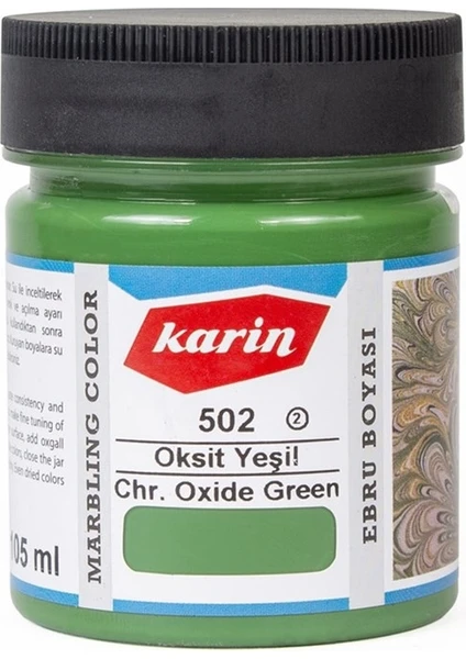 Ebru Boyası  105 ml  502 Oksit Yeşil