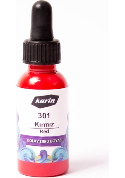 Ebru Boyası 30 ml 301 Kırmızı