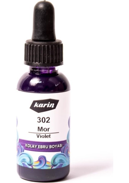 Ebru Boyası 30 ml 302 Mor