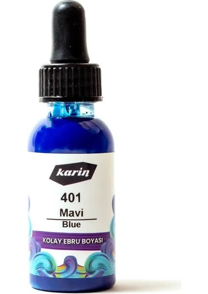 Ebru Boyası 30 ml 401 Mavi