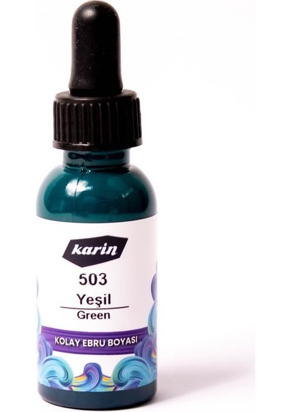 Ebru Boyası 30 ml 501 Yeşil
